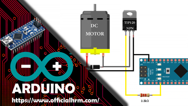 Arduino Tip120 Motor